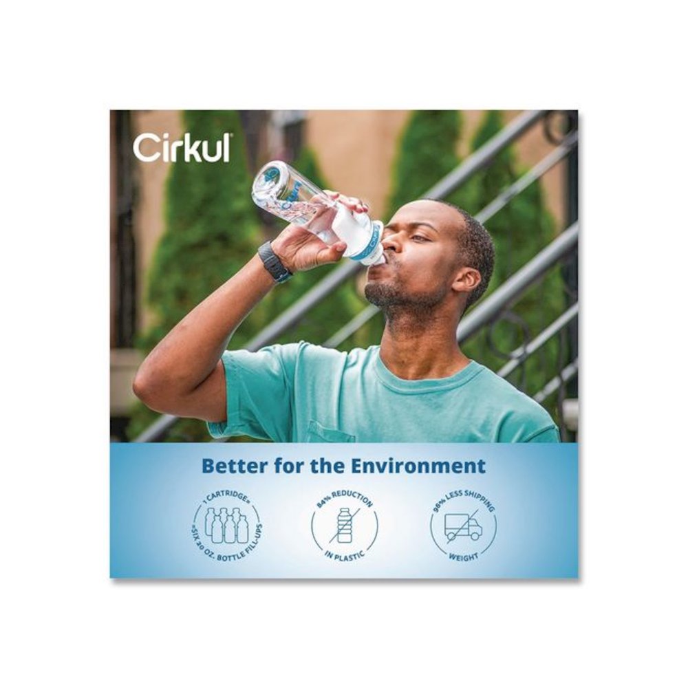Flavor Water Bottle Kit, 22 oz, White. Picture 6