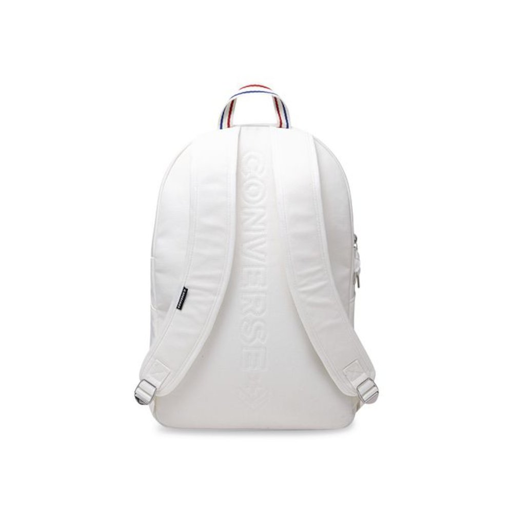 Chuck Canvas Backpack, Fits Devices Up to 16.9", 12 x 5.5 x 18, White. Picture 2