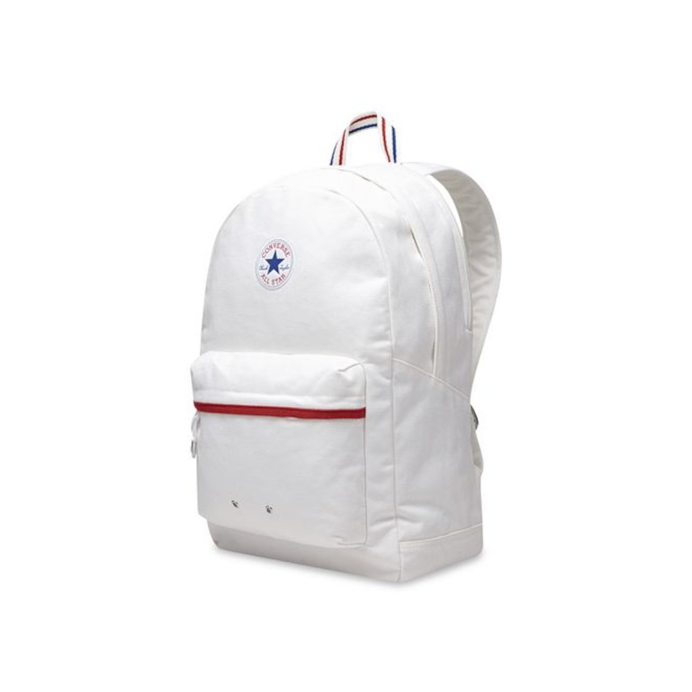 Chuck Canvas Backpack, Fits Devices Up to 16.9", 12 x 5.5 x 18, White. Picture 4