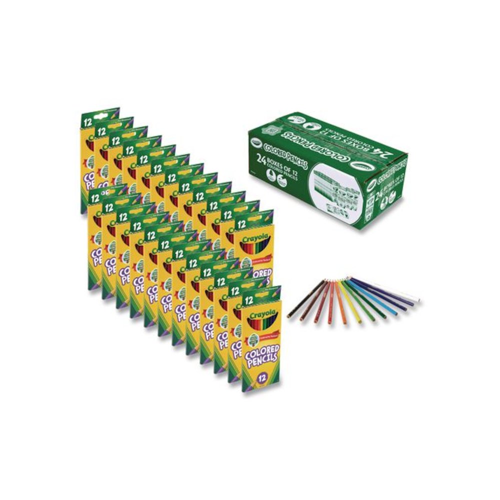 Long-Length Colored Pencil Set, Assorted Lead and Barrel Colors, 12/Box, 24 Boxes/Carton. Picture 4