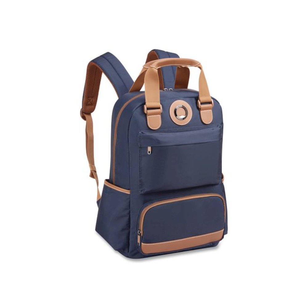 Flanerie Laptop Backpack, Fits Devices Up to 15.9", 13.5 x 7.25 x 16.5, Navy. Picture 2