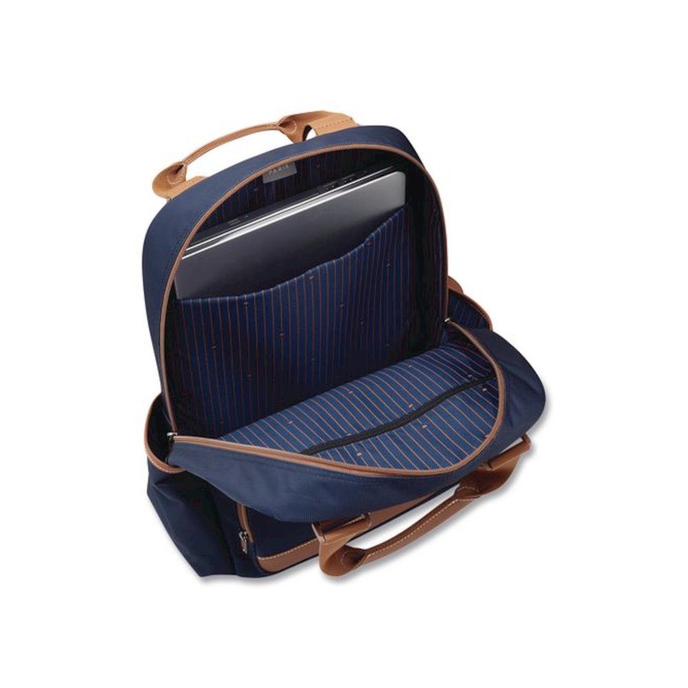 Flanerie Laptop Backpack, Fits Devices Up to 15.9", 13.5 x 7.25 x 16.5, Navy. Picture 3