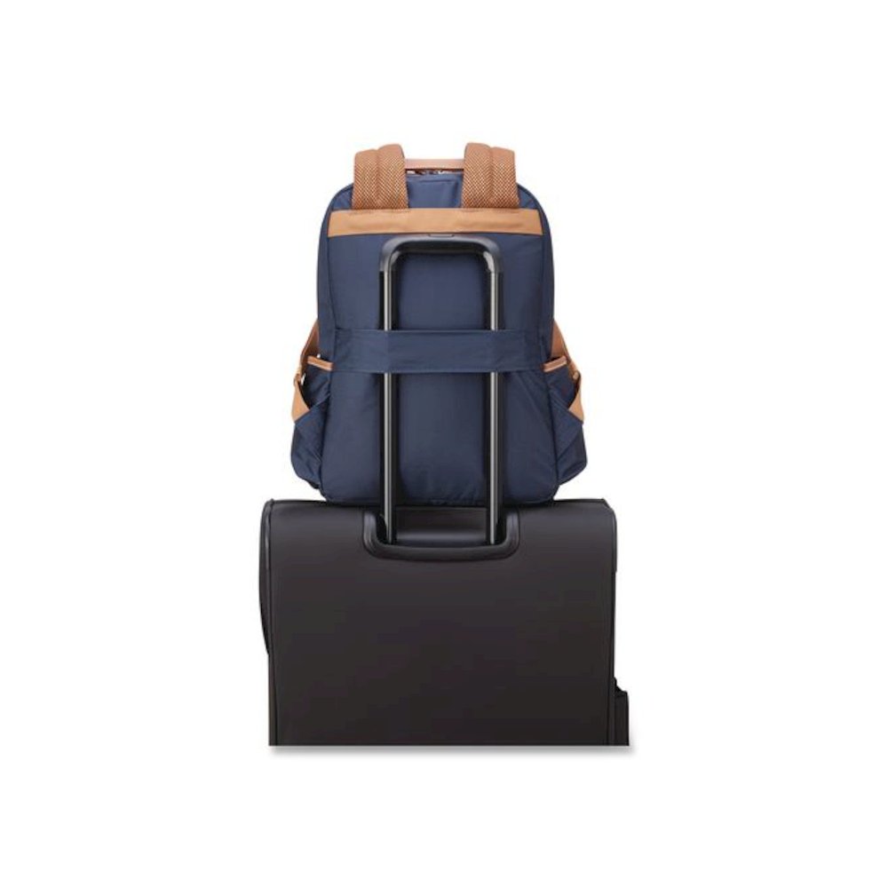 Flanerie Laptop Backpack, Fits Devices Up to 15.9", 13.5 x 7.25 x 16.5, Navy. Picture 6