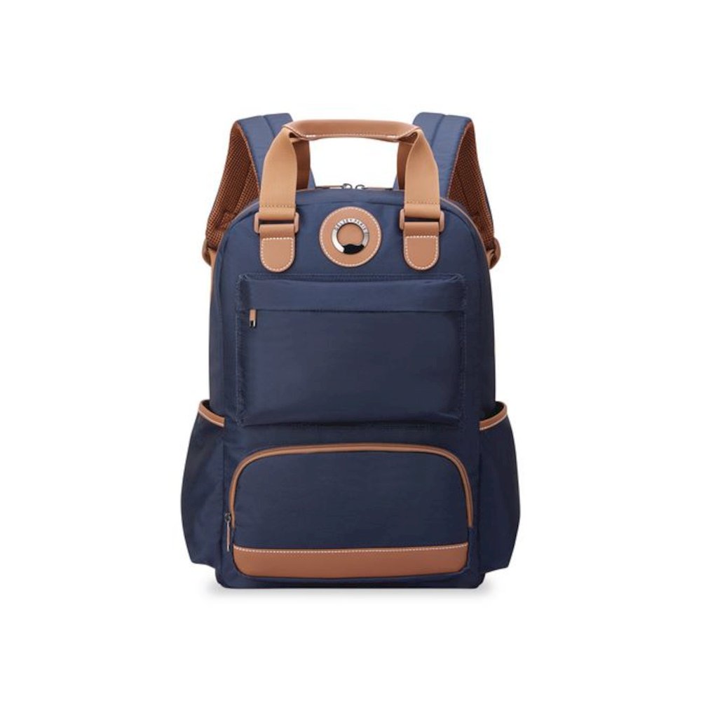 Flanerie Laptop Backpack, Fits Devices Up to 15.9", 13.5 x 7.25 x 16.5, Navy. Picture 1