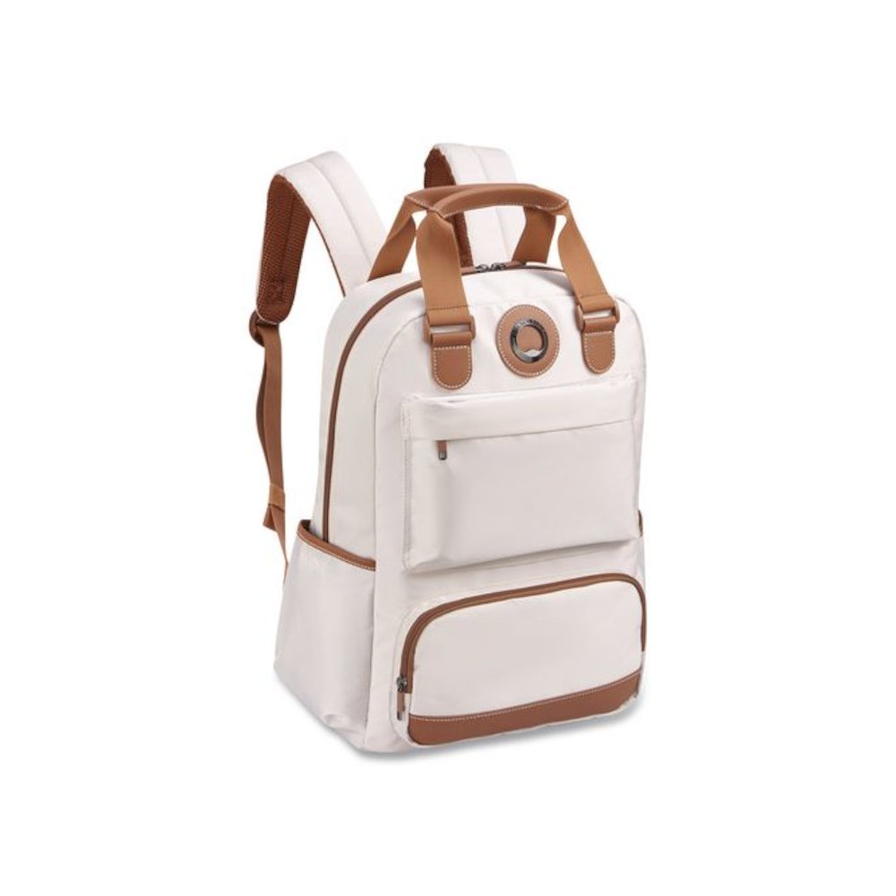 Flanerie Laptop Backpack, Fits Devices Up to 15.9", 13.5 x 7.25 x 16.5, Champagne. Picture 1