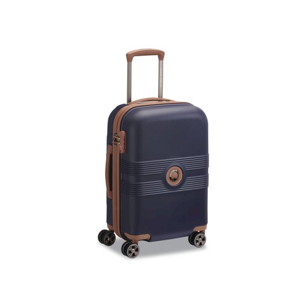 Flanerie 20" Hardside Carry-On Suitcase, 13.75 x 9.25 x 21.25, Navy. Picture 2