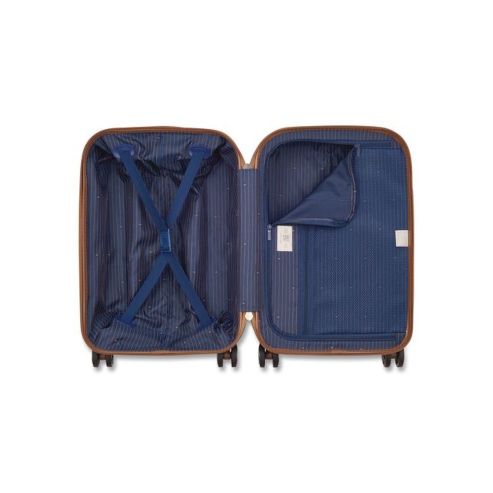 Flanerie 20" Hardside Carry-On Suitcase, 13.75 x 9.25 x 21.25, Navy. Picture 3