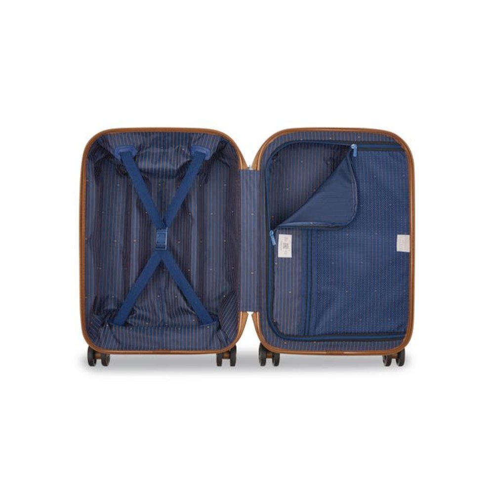 Flanerie 20" Hardside Carry-On Suitcase, 13.75 x 9.25 x 21.25, Champagne. Picture 3