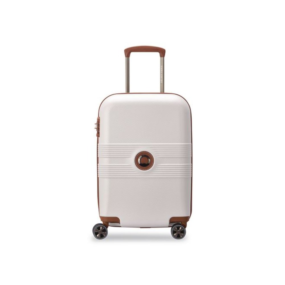 Flanerie 20" Hardside Carry-On Suitcase, 13.75 x 9.25 x 21.25, Champagne. Picture 1