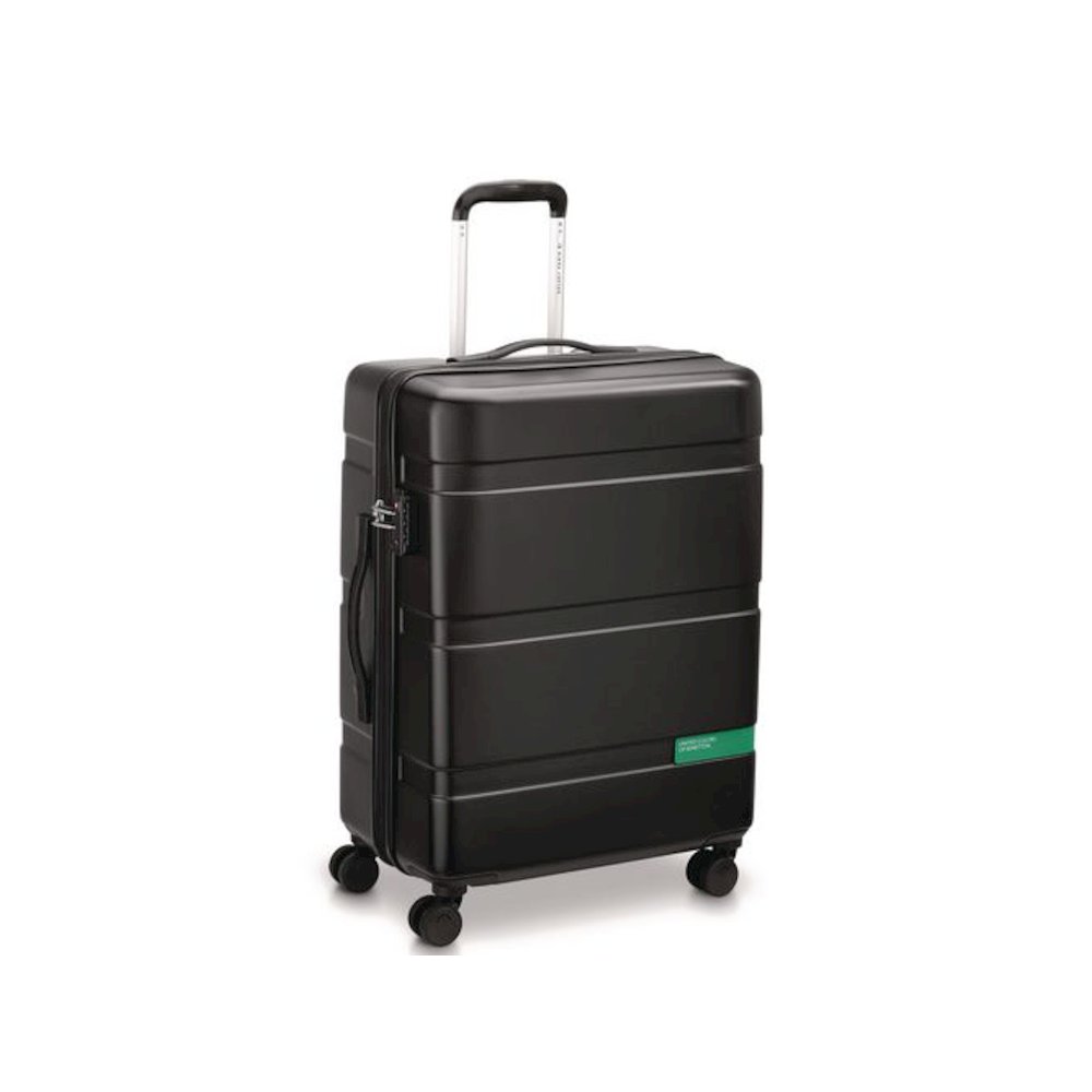 United Colors of Benetton x DELSEY PARIS NOW! 23" Hardside Spinner, 18 x 11 x 26, Black. Picture 2