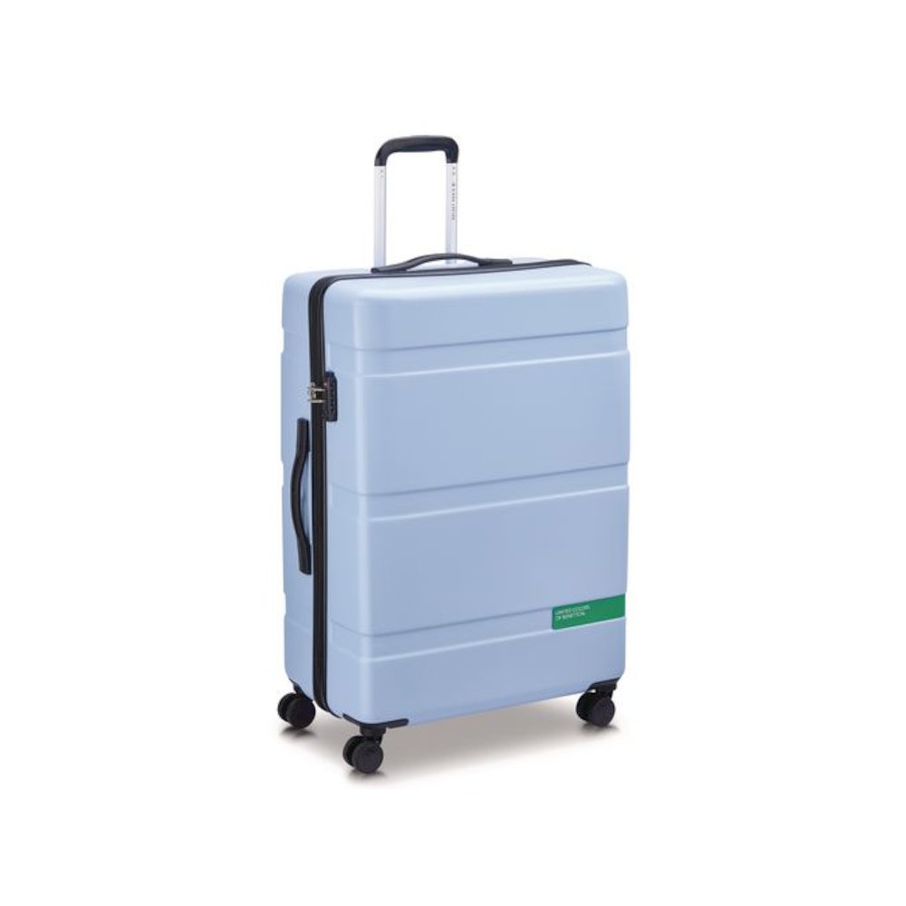 United Colors of Benetton x DELSEY PARIS NOW! 27" Hardside Spinner Suitcase, 20 x 11.5 x 30, Light Blue. Picture 2