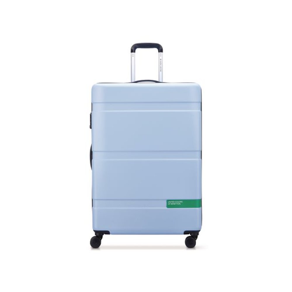 United Colors of Benetton x DELSEY PARIS NOW! 27" Hardside Spinner Suitcase, 20 x 11.5 x 30, Light Blue. Picture 1