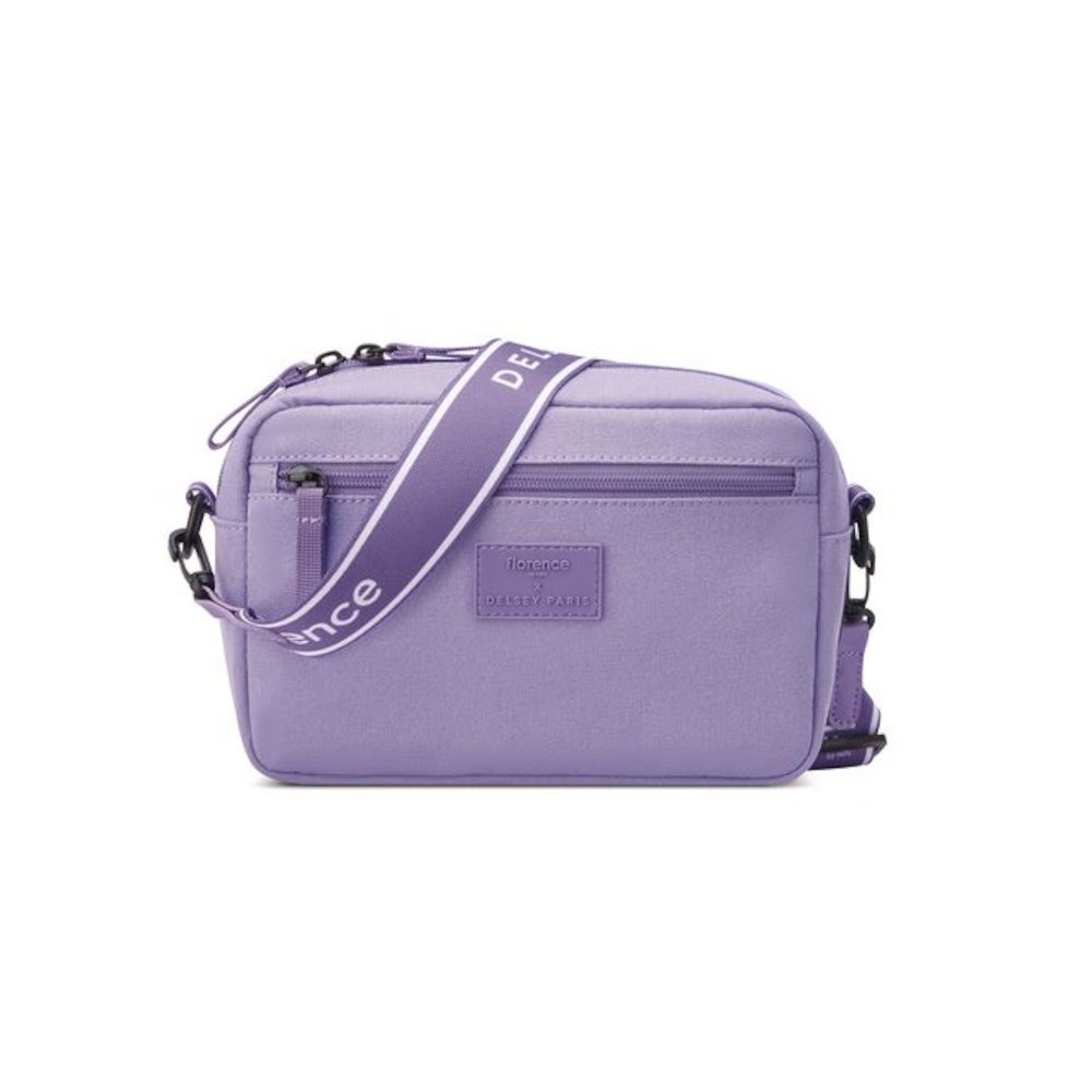 Florence by Mills Free-Spirit Crossbody Bag, 9.5" x 3.25" x 6", Lavender. Picture 1