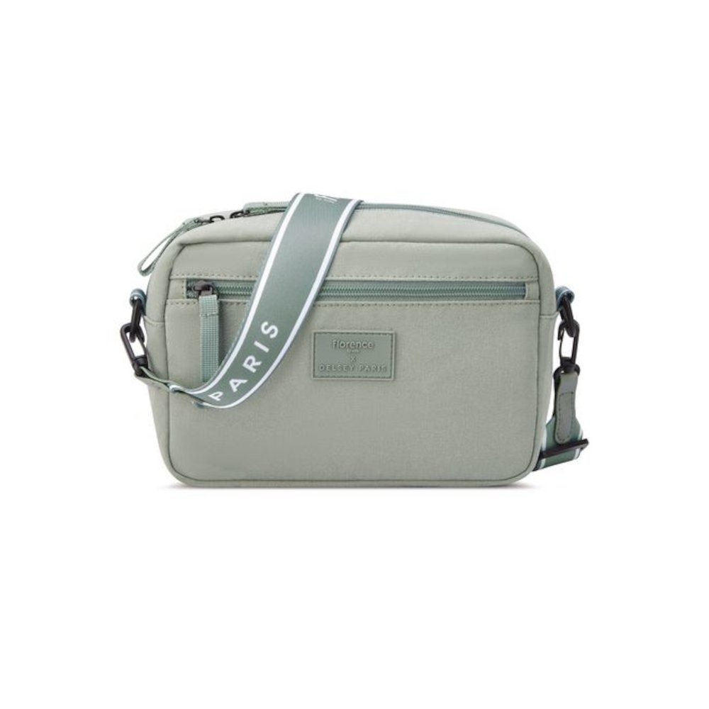 Florence by Mills Free-Spirit Crossbody Bag, 9.5" x 3.25" x 6", Sage Green. Picture 1