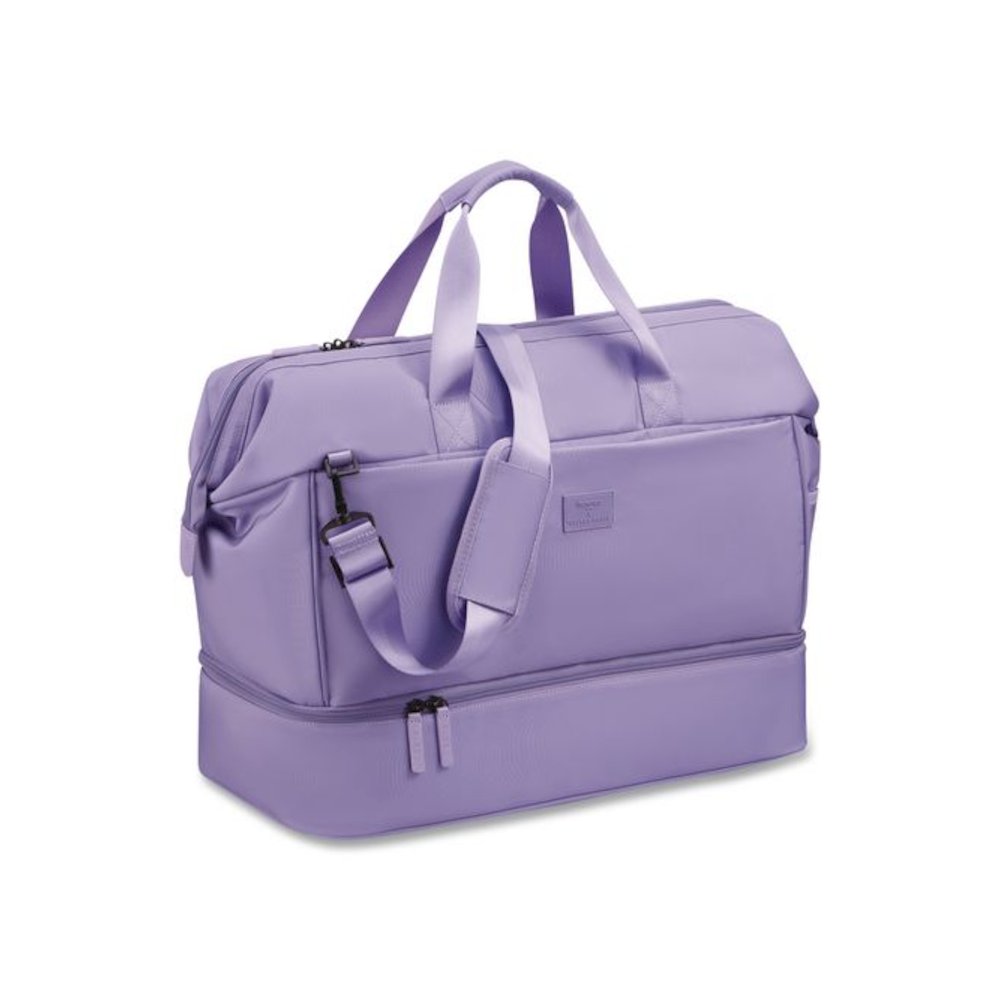 Florence by Mills x DELSEY PARIS Chillout Weekender Bag, 10 x 22.5 x 14.5, Lavender. Picture 2