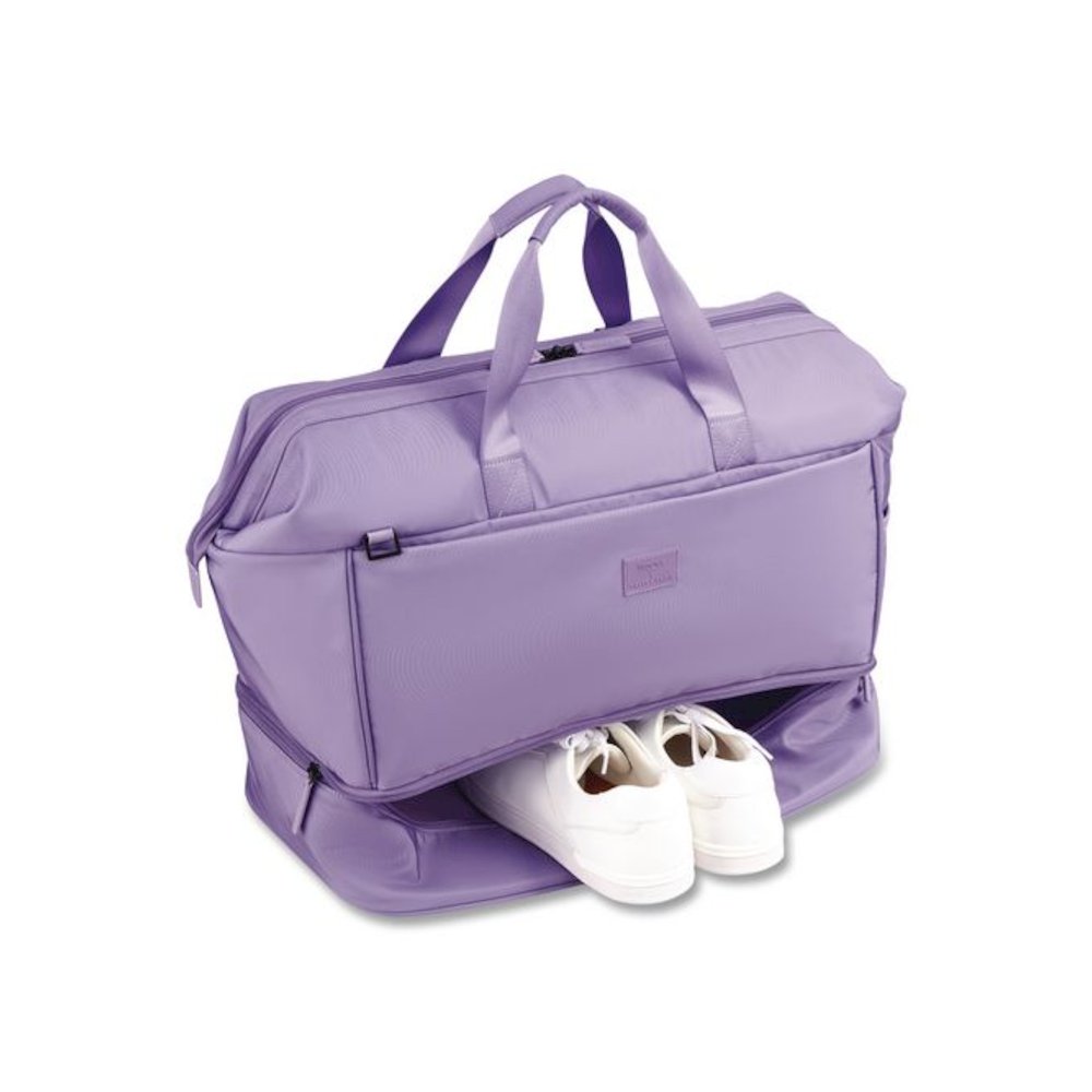 Florence by Mills x DELSEY PARIS Chillout Weekender Bag, 10 x 22.5 x 14.5, Lavender. Picture 3
