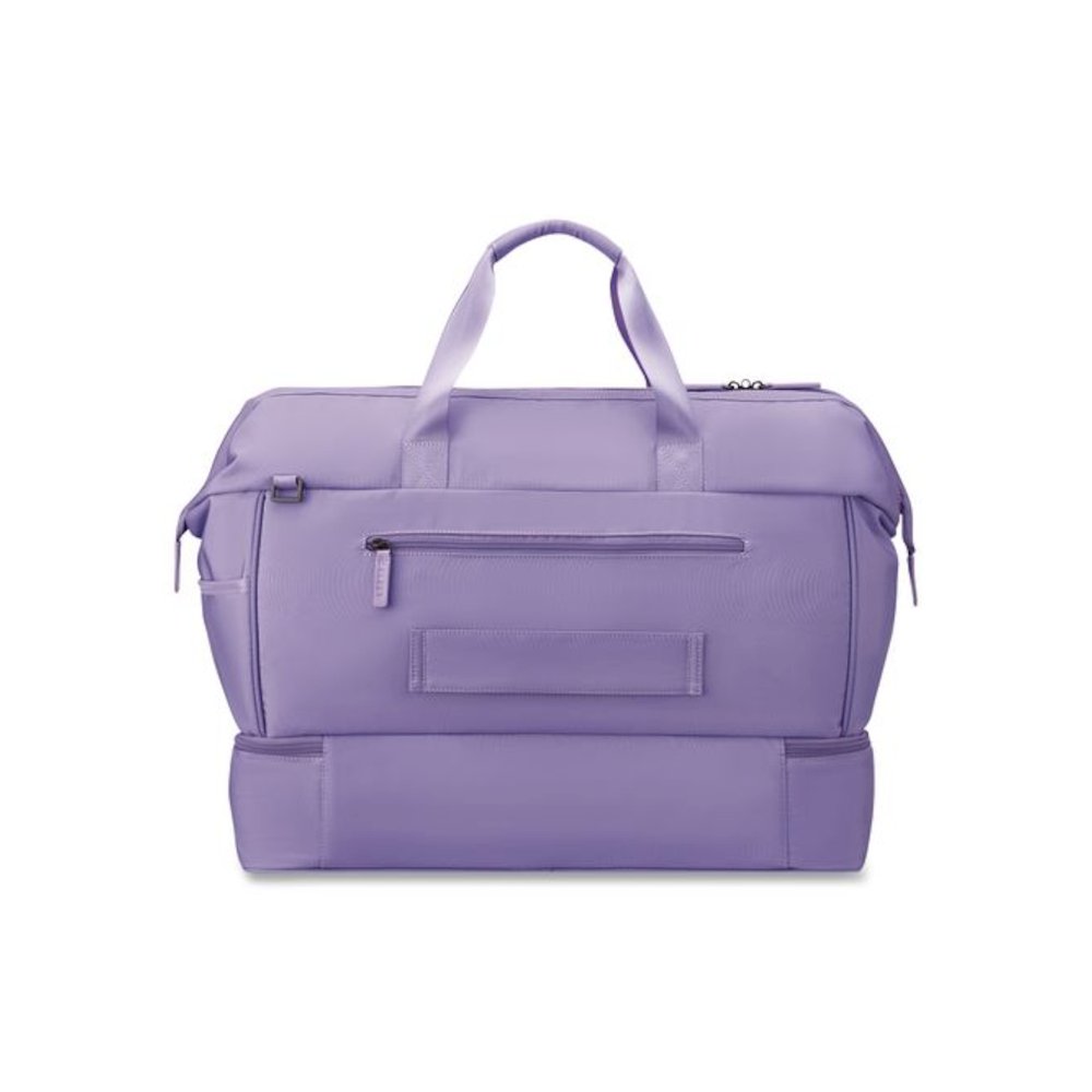 Florence by Mills x DELSEY PARIS Chillout Weekender Bag, 10 x 22.5 x 14.5, Lavender. Picture 4