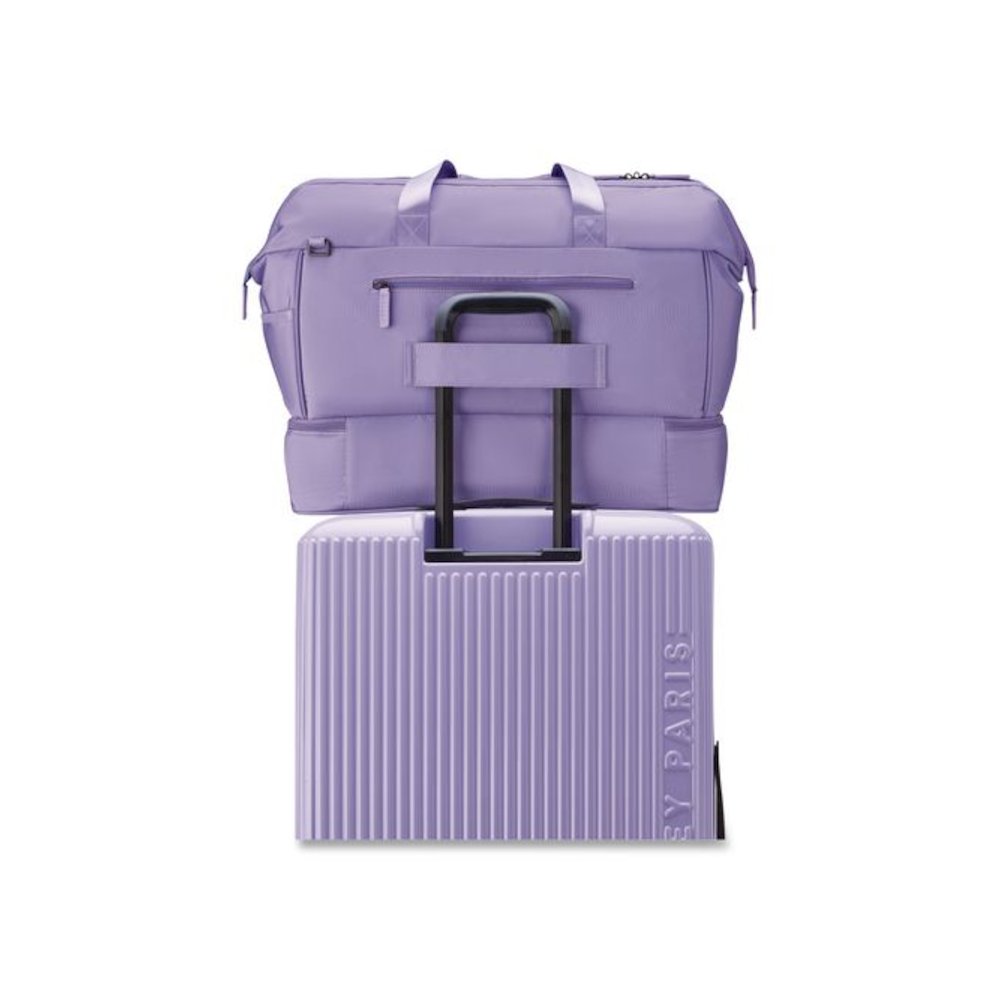 Florence by Mills x DELSEY PARIS Chillout Weekender Bag, 10 x 22.5 x 14.5, Lavender. Picture 5
