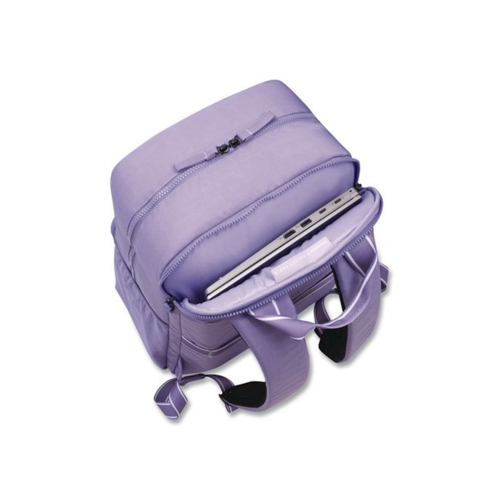 Florence by Mills Carefree Carry Laptop Backpack, Fits Devices Up to 16.9", 12.5 x 7.25 x 17.5, Lavender. Picture 2