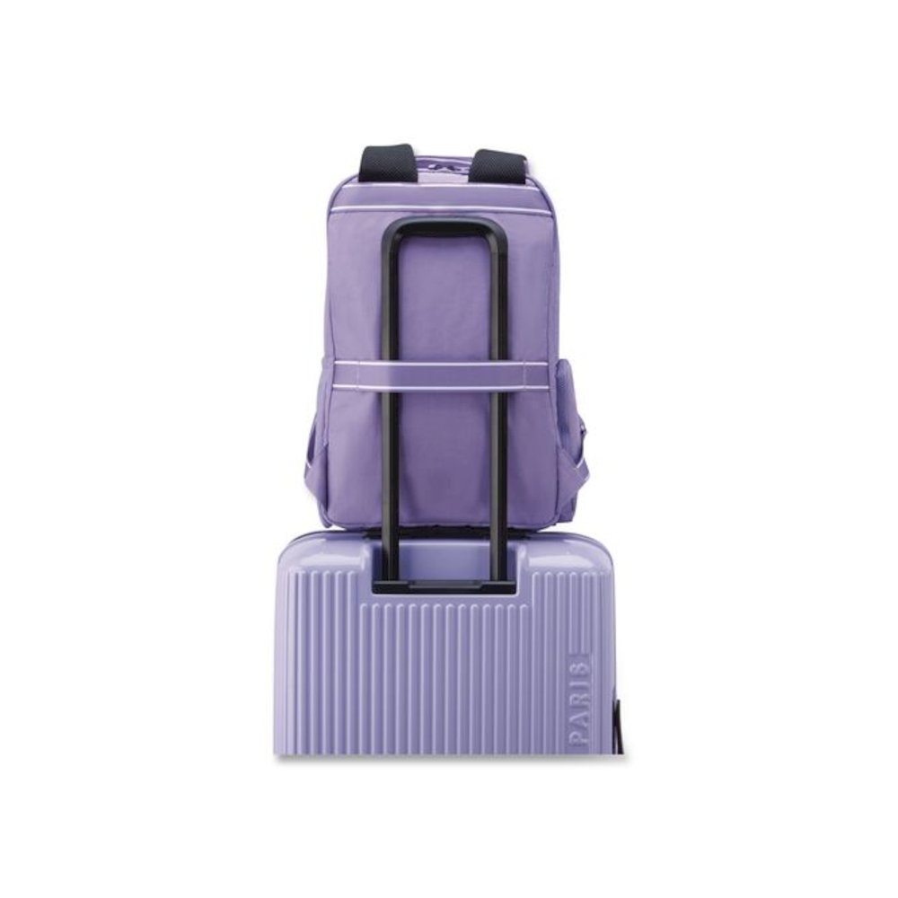 Florence by Mills Carefree Carry Laptop Backpack, Fits Devices Up to 16.9", 12.5 x 7.25 x 17.5, Lavender. Picture 6
