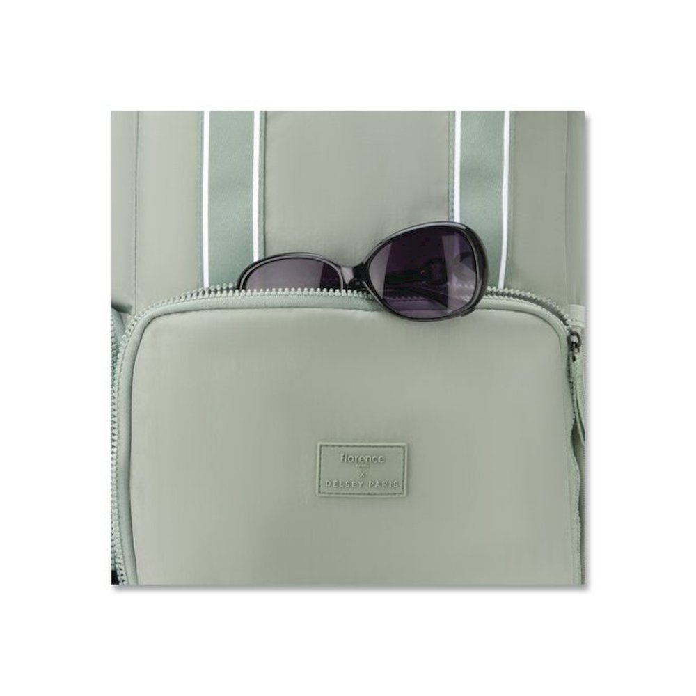 Florence by Mills Carefree Carry Laptop Backpack, Fits Devices Up to 16.9", 12.5 x 7.25 x 17.5, Sage. Picture 5