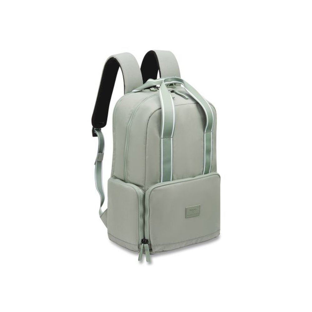 Florence by Mills Carefree Carry Laptop Backpack, Fits Devices Up to 16.9", 12.5 x 7.25 x 17.5, Sage. Picture 1