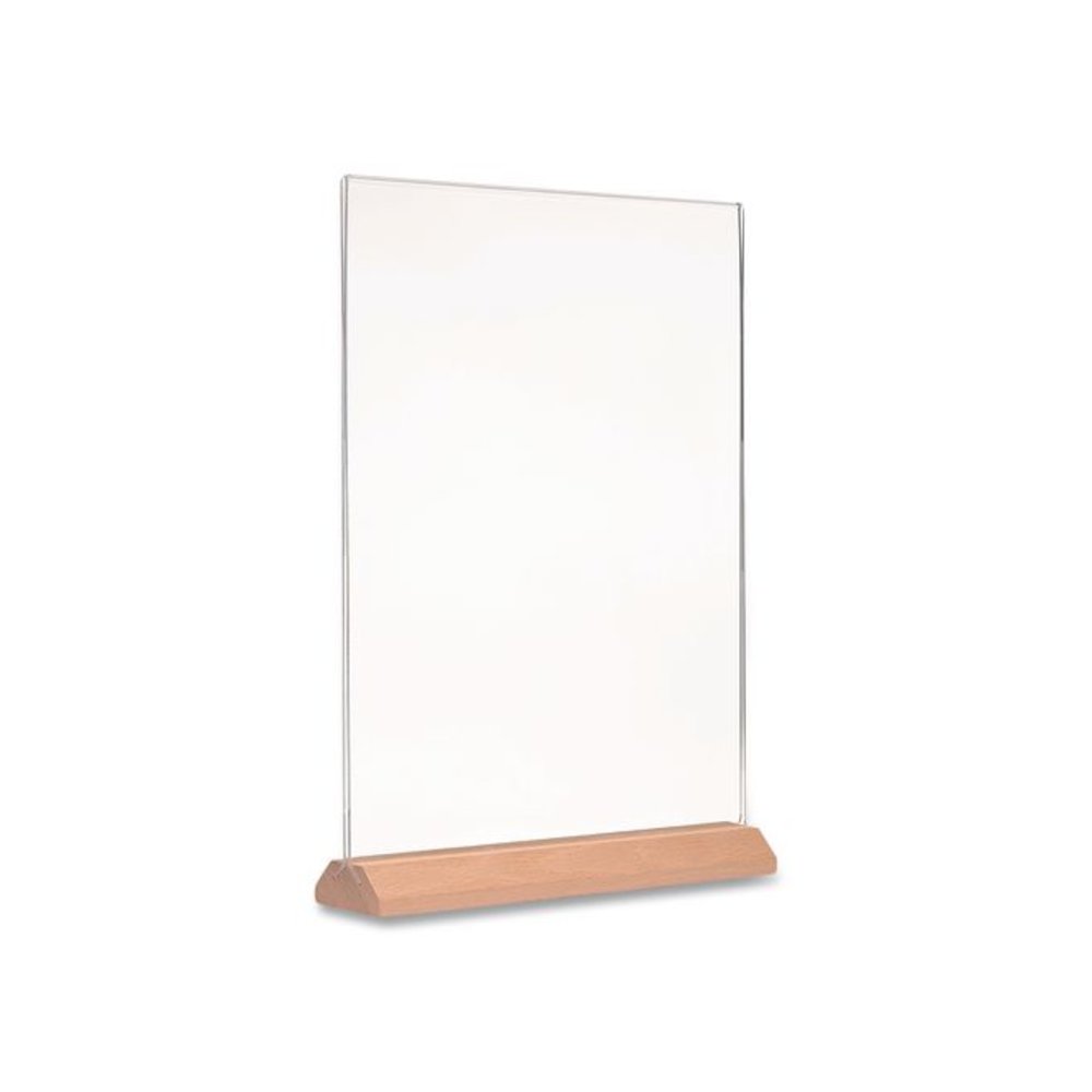 Acrylic Sign Holder with Wood Base, 8.5 x 11 Insert. Picture 4