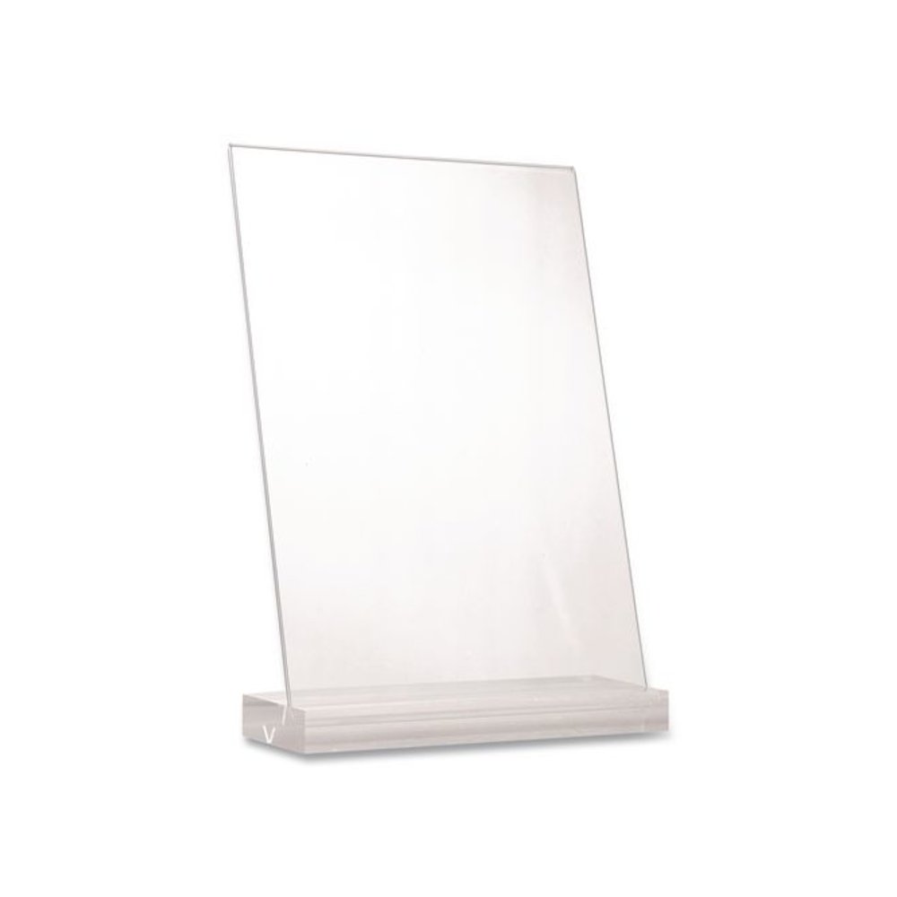 Acrylic Sign Holder with Dual Function Base, 5 x 7 Insert. Picture 6