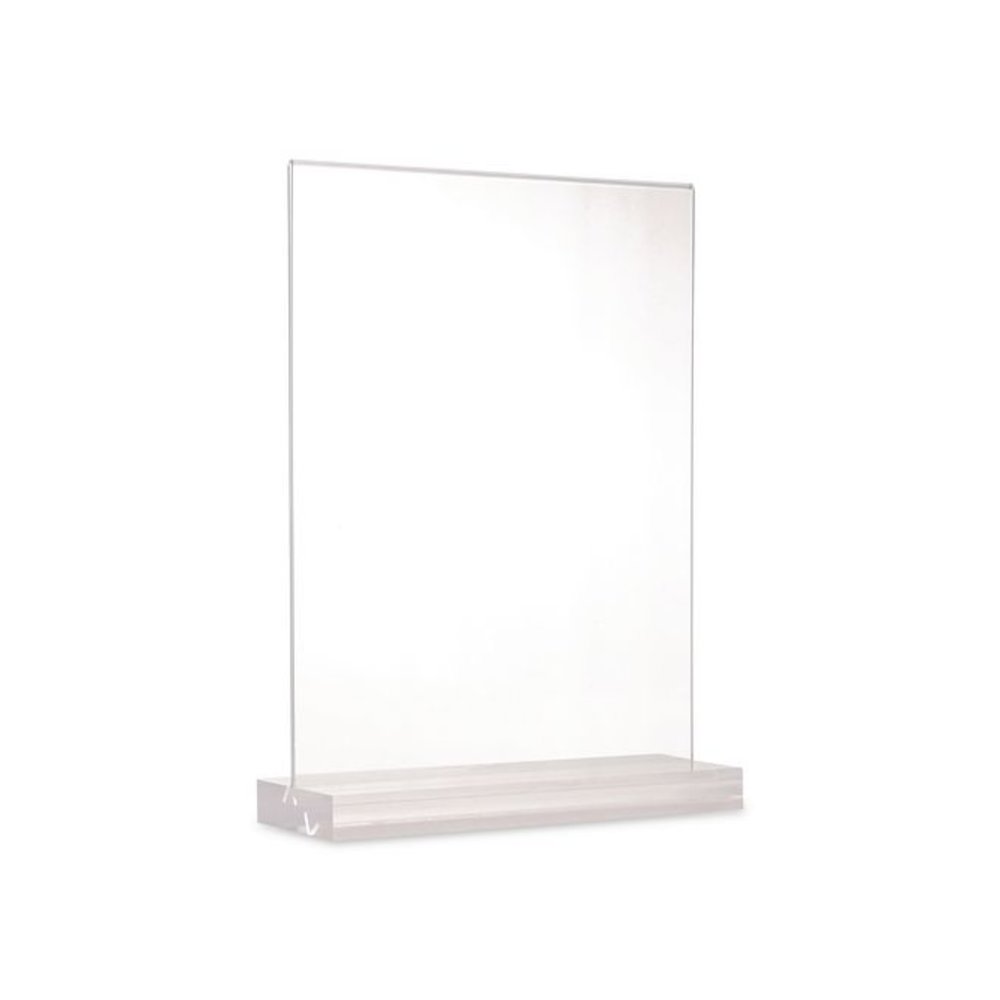 Acrylic Sign Holder with Dual Function Base, 8.5 x 11 Insert. Picture 1