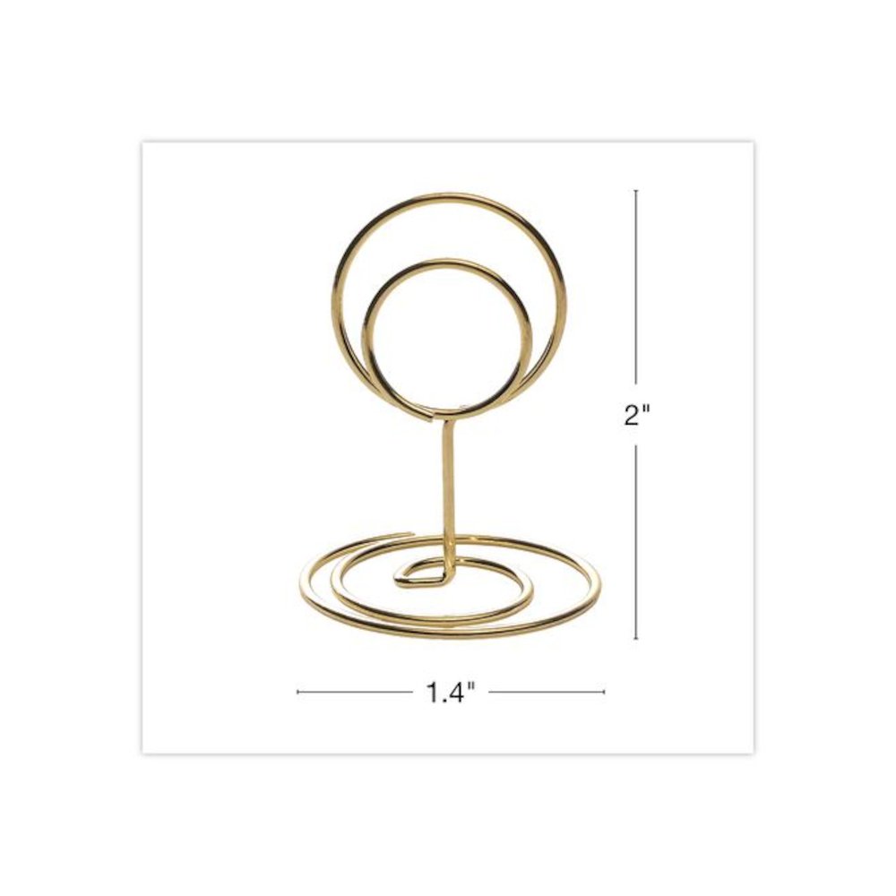 Decorative Wire Card Holders, Gold Frame, 20/Pack. Picture 4