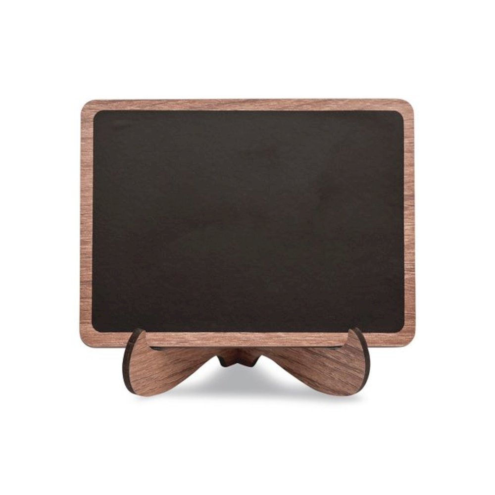 Mini Chalkboards, Black Surface, Brown Frame, 2.9 x 3.9, 10/Pack. Picture 7
