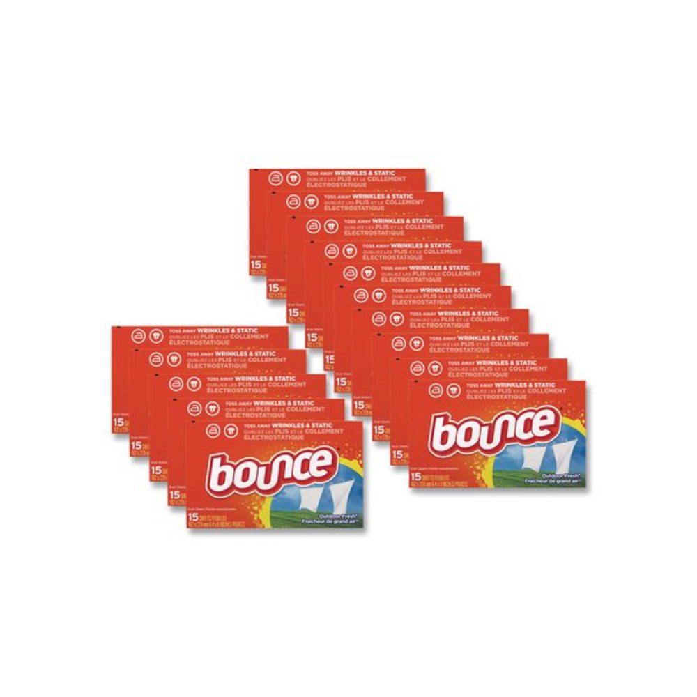 Fabric Softener Sheets, Outdoor Fresh Scent, 15 Sheets/Box, 15 Box/Carton. Picture 1