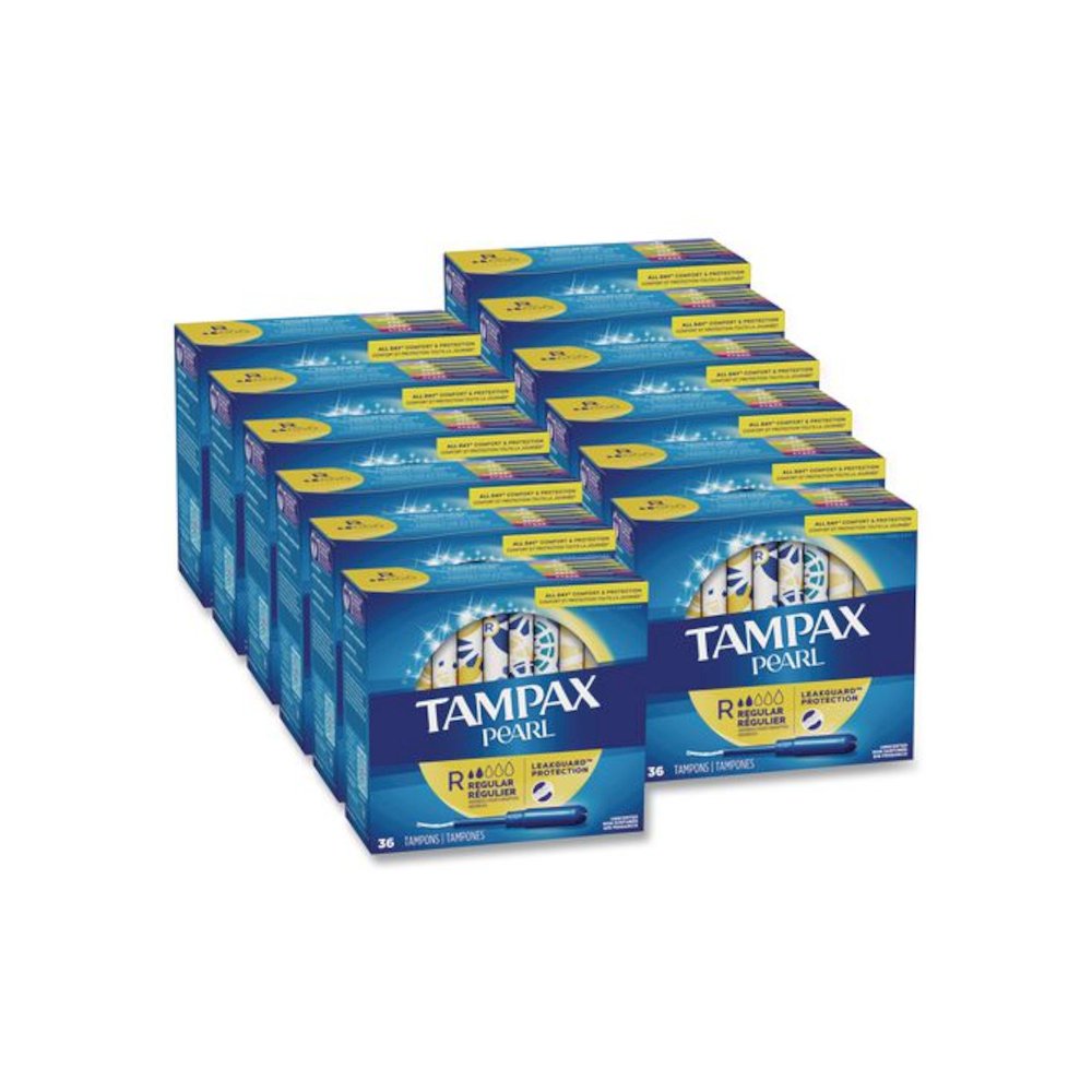 Pearl Tampons, Regular Absorbency, 36/Box, 12 Box/Carton. Picture 1