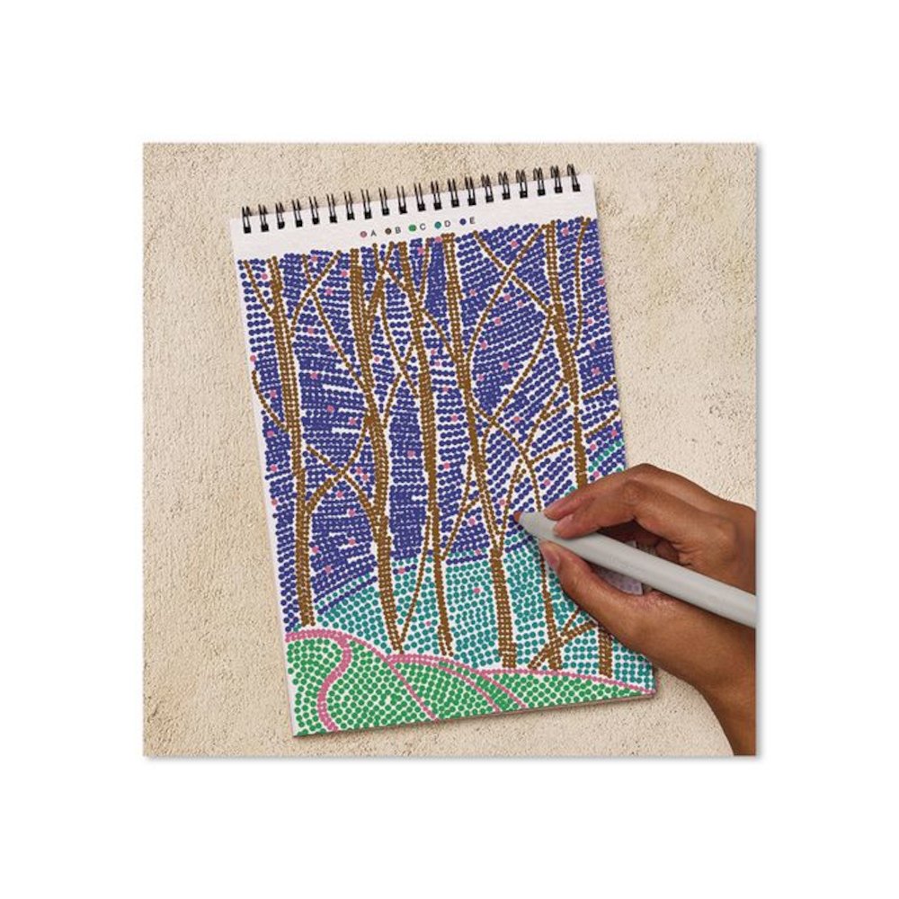 FlowArt Dot-By-Letter Coloring Book, Landscapes, with 4 Double-Sided Markers, All Ages, 20 Pages. Picture 5