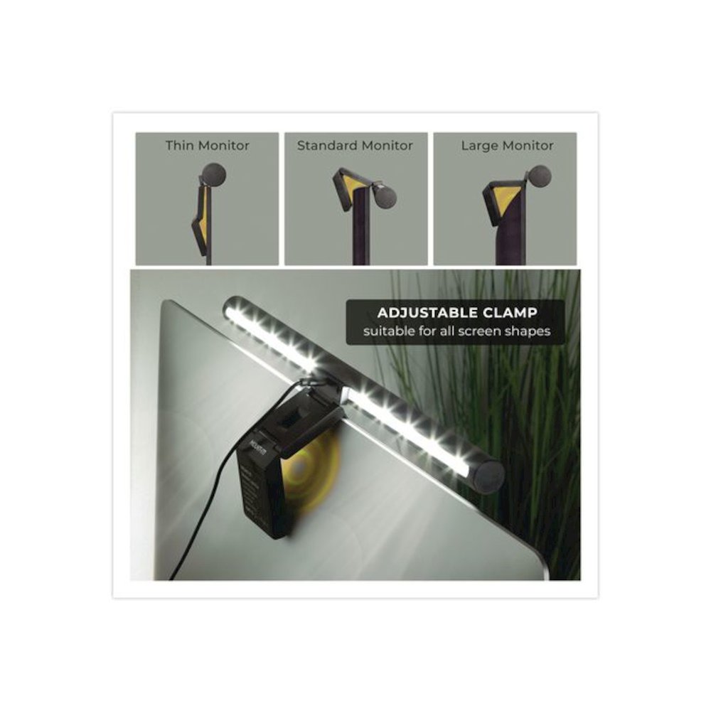 Monitor Light Bar, Black. Picture 3