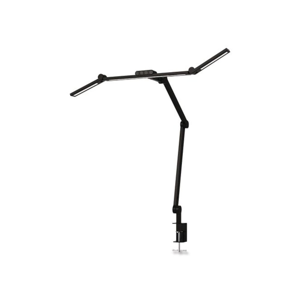 LED Desk Lamp, Articulating Neck, 20.2" High, Matte Black. Picture 1