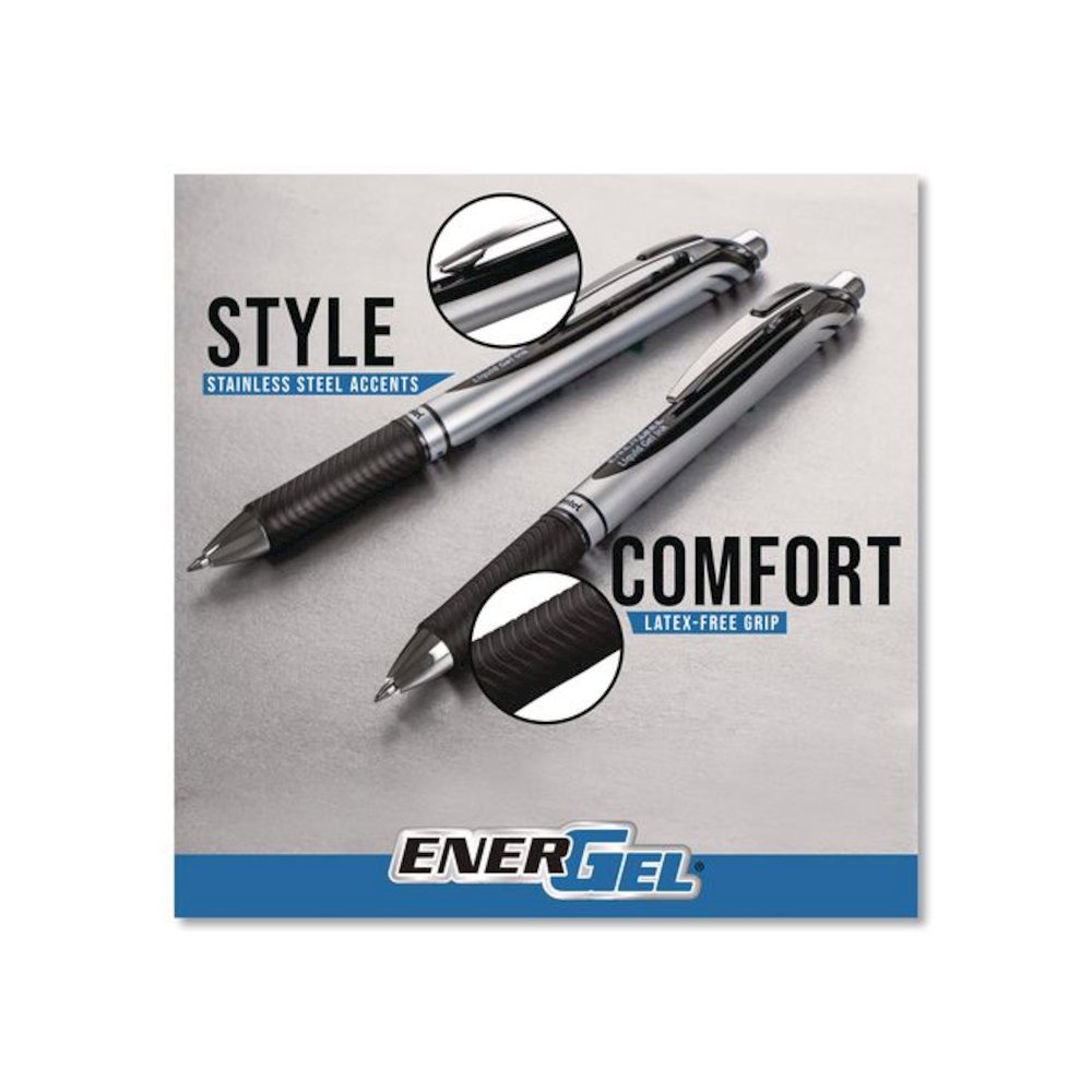 EnerGel RTX Gel Pen, Retractable, Medium 0.7 mm, Assorted Ink, Assorted Barrel, 6/Pack. Picture 5