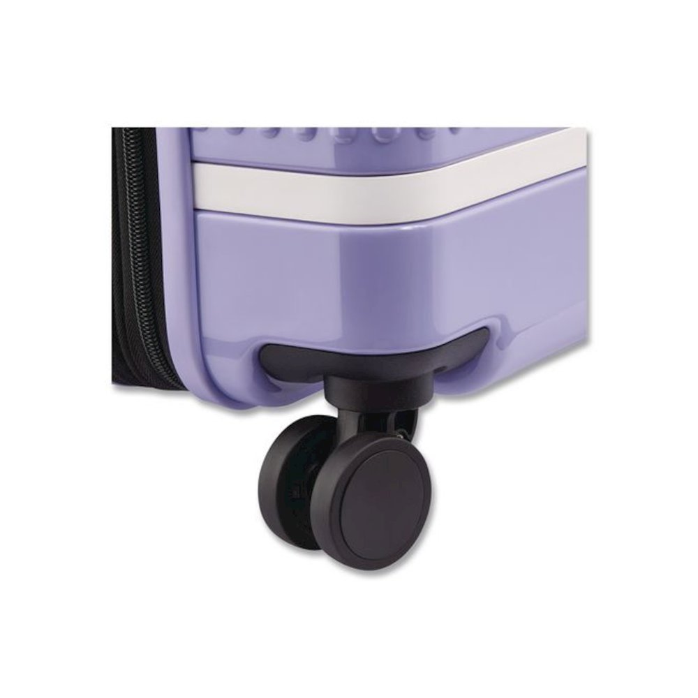 Florence by Mills x DELSEY PARIS Spin Me Away 20" Hardside Carry-On Suitcase, 14.75 x 9.75 x 22.75, Lavender. Picture 6