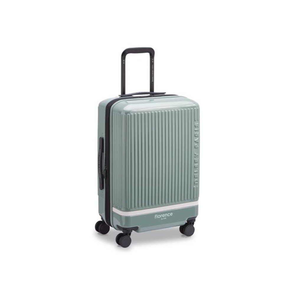Florence by Mills x DELSEY PARIS Spin Me Away 20" Hardside Carry-On Suitcase, 14.75 x 9.75 x 22.75, Sage Green. Picture 2