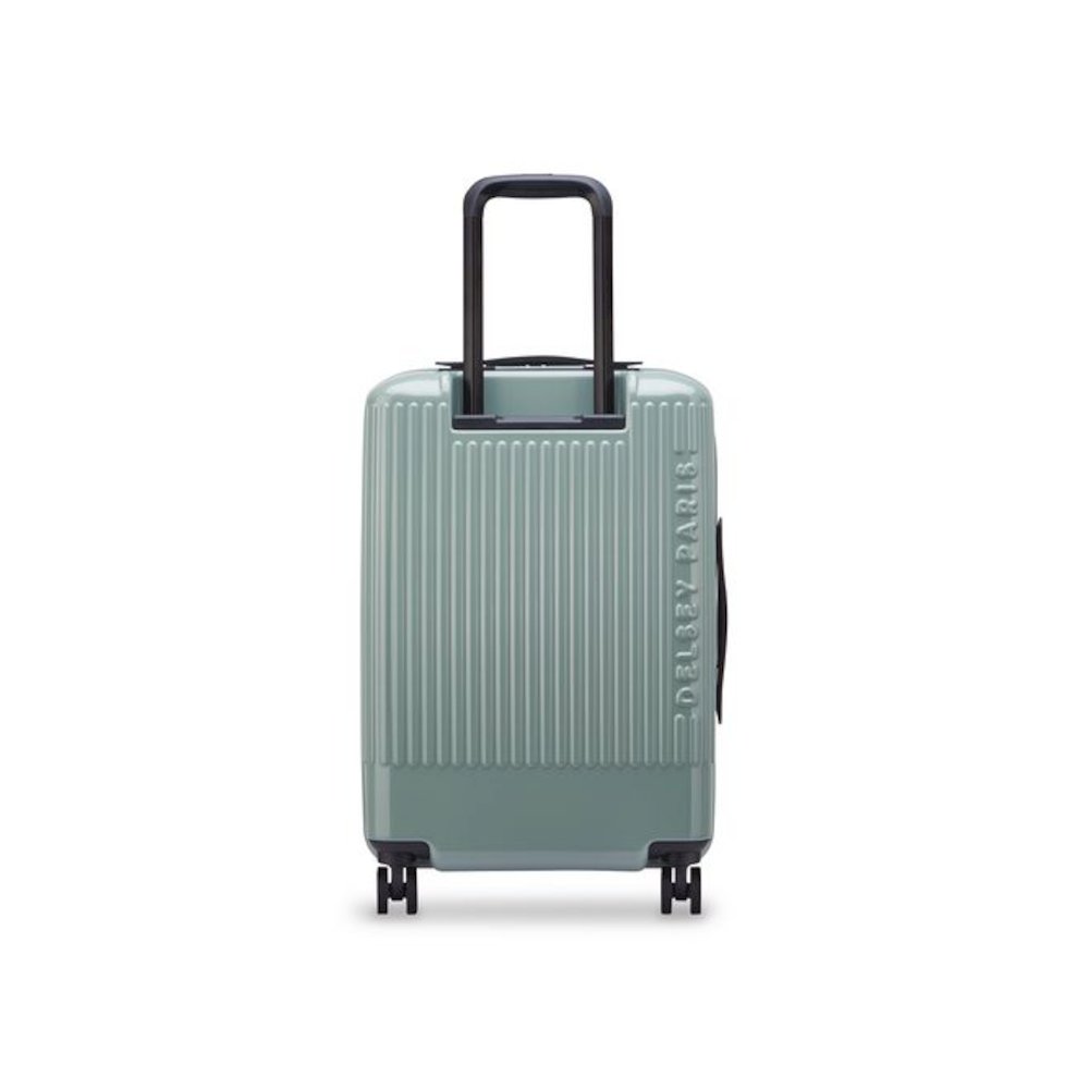 Florence by Mills x DELSEY PARIS Spin Me Away 20" Hardside Carry-On Suitcase, 14.75 x 9.75 x 22.75, Sage Green. Picture 4