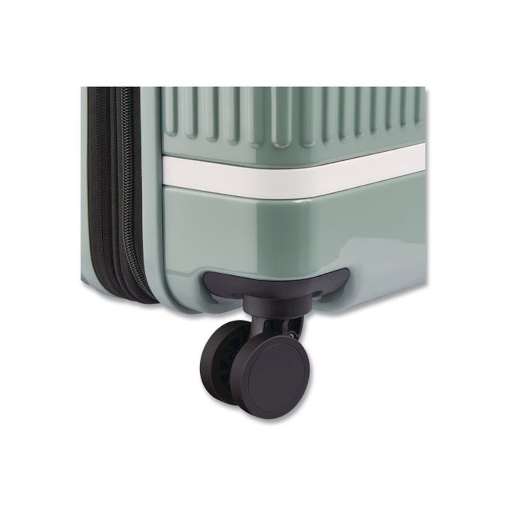 Florence by Mills x DELSEY PARIS Spin Me Away 20" Hardside Carry-On Suitcase, 14.75 x 9.75 x 22.75, Sage Green. Picture 6
