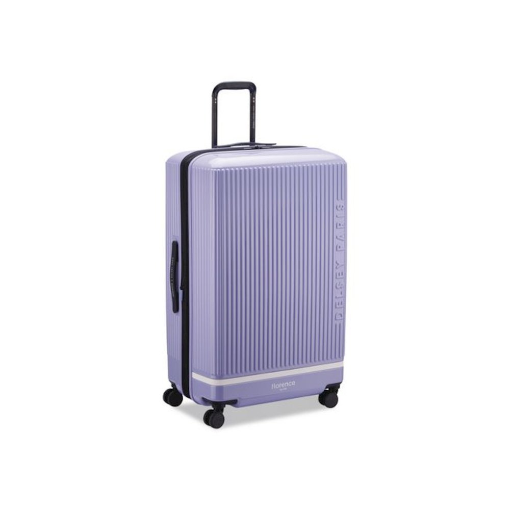 Florence by Mills x DELSEY PARIS Spin Me Away 29" Hardside Suitcase, 19.5 x 12.5 x 31.25, Lavender. Picture 2