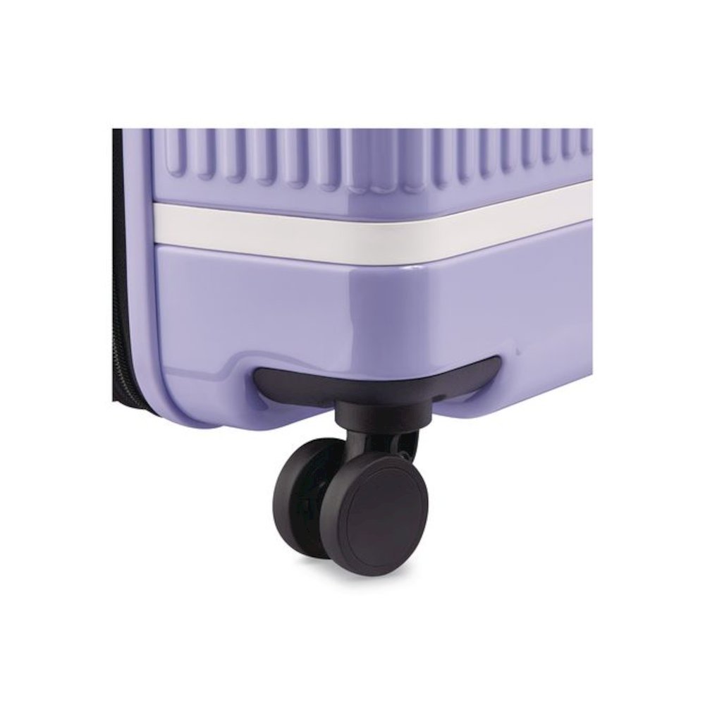 Florence by Mills x DELSEY PARIS Spin Me Away 29" Hardside Suitcase, 19.5 x 12.5 x 31.25, Lavender. Picture 6