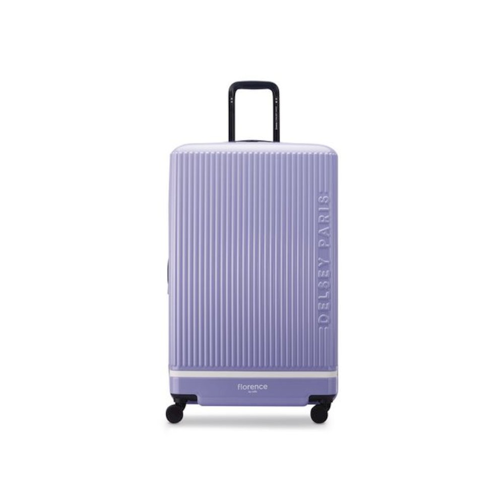 Florence by Mills x DELSEY PARIS Spin Me Away 29" Hardside Suitcase, 19.5 x 12.5 x 31.25, Lavender. Picture 1