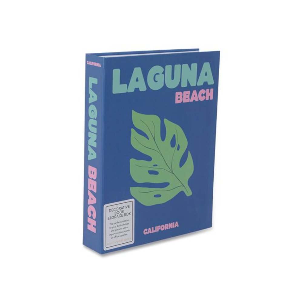 Magnetic Storage Book Box, Laguna, 7.5 x 1.75 x 9.75, Blue. Picture 1