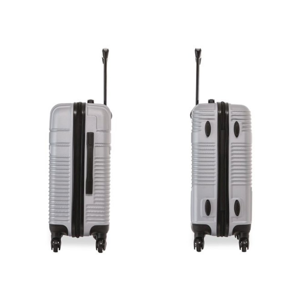 Resilience 20" Hardside Carry-On Suitcase, 14.96 x 8.66 x 21.65, Silver. Picture 8
