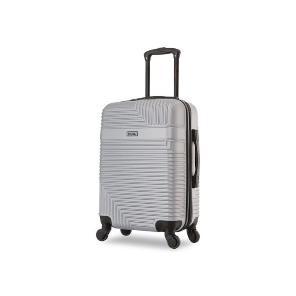 Resilience 20" Hardside Carry-On Suitcase, 14.96 x 8.66 x 21.65, Silver. Picture 1