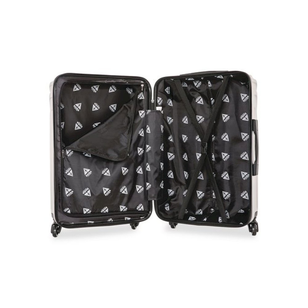 Vasty Three-Piece Hardside Spinner Luggage Set, Gray. Picture 7