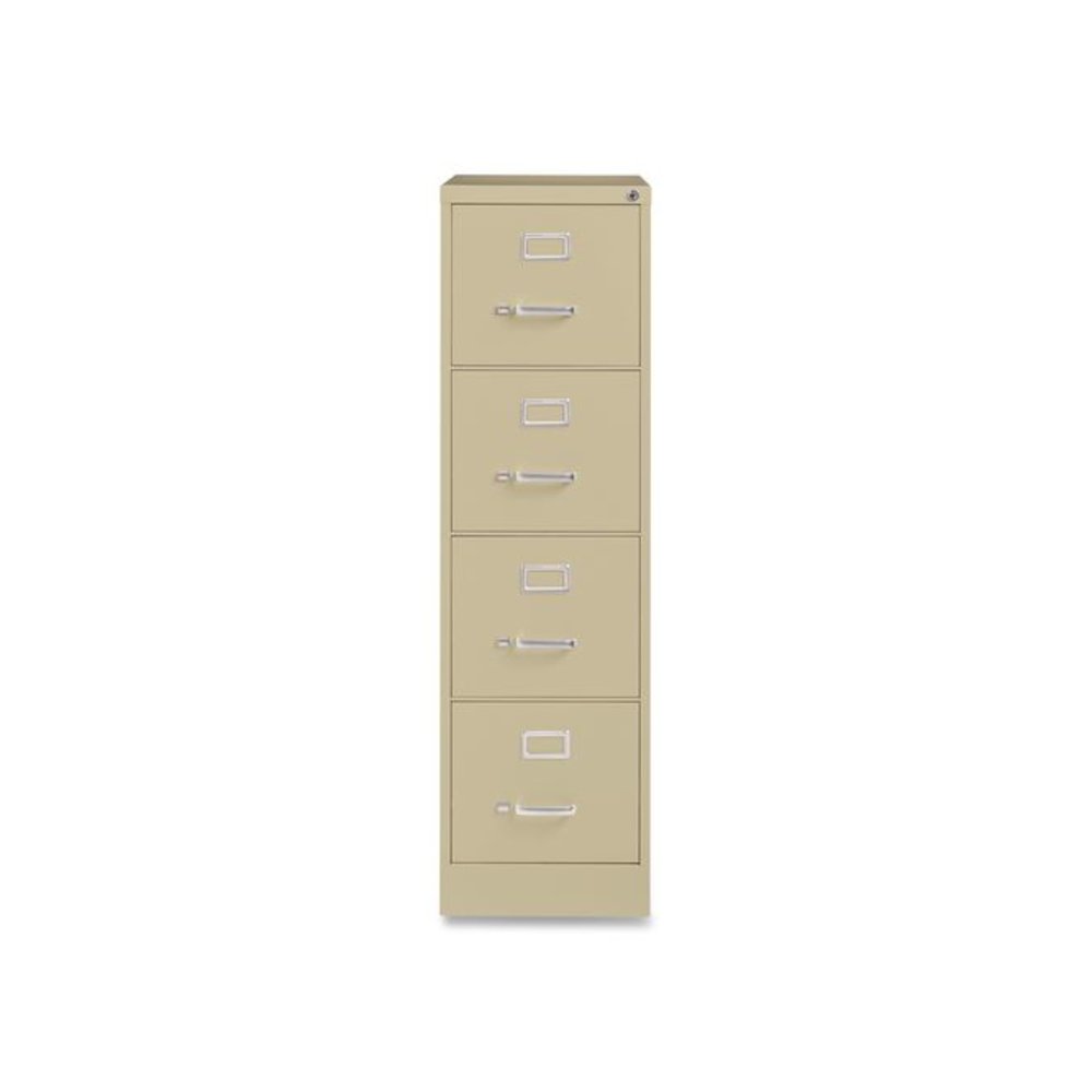 Commercial Vertical Letter File Cabinet, 4 Letter-Size File Drawers, 15 x 25 x 52, Putty. Picture 2