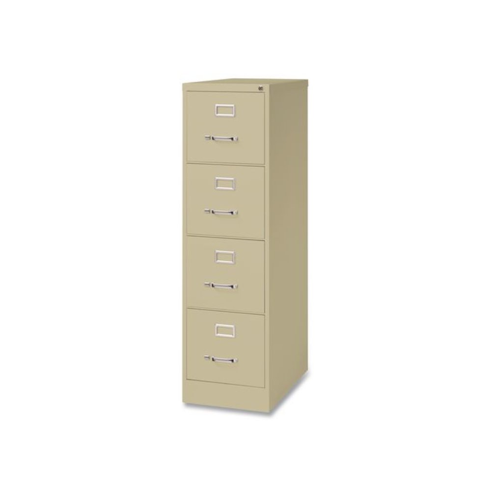Commercial Vertical Letter File Cabinet, 4 Letter-Size File Drawers, 15 x 25 x 52, Putty. Picture 3